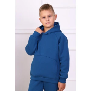Костюм двойка детский МЛШ-24 "Dandy" футер 3-х нитка с начесом (р-ры: 122-152) светлый индиго Костюм двойка детский МЛШ-24 "Dandy" футер 3-х нитка с начесом (р-ры: 122-152) светлый индиго