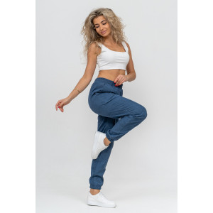 Брюки женские №36697 микровельвет (последний размер) джинс 46 Брюки женские №36697 микровельвет (последний размер) джинс 46