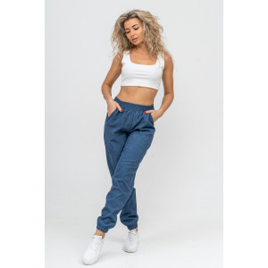 Брюки женские №36697 микровельвет (последний размер) джинс 46 Брюки женские №36697 микровельвет (последний размер) джинс 46