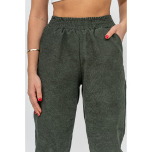 Брюки женские №36697 микровельвет (последний размер) хаки 50 Брюки женские №36697 микровельвет (последний размер) хаки 50