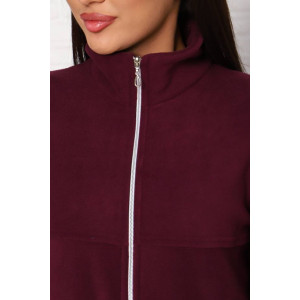 Костюм двойка женский КД-445 флис (последний размер) баклажановый 50,52,54 Костюм двойка женский КД-445 флис (последний размер) баклажановый 50,52,54