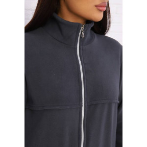 Костюм двойка женский КД-445 флис (последний размер) графит 46 Костюм двойка женский КД-445 флис (последний размер) графит 46