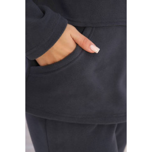 Костюм двойка женский КД-445 флис (последний размер) графит 46 Костюм двойка женский КД-445 флис (последний размер) графит 46