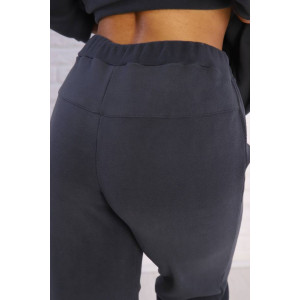 Костюм двойка женский КД-445 флис (последний размер) графит 46 Костюм двойка женский КД-445 флис (последний размер) графит 46