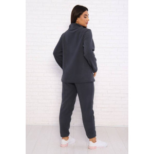 Костюм двойка женский КД-445 флис (последний размер) графит 46 Костюм двойка женский КД-445 флис (последний размер) графит 46