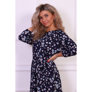 Платье женское "Корнелия" масло (последний размер) голубой 46 Платье женское "Корнелия" масло (последний размер) голубой 46