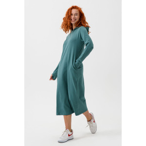 Платье женское №14441 футер 2-х нитка (р-ры: 42-60) изумруд