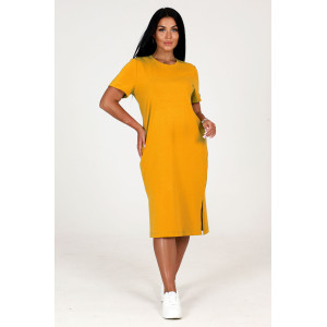 Платье-футболка женское ПлК-56 кулирка с лайкрой (последний размер) желток 48,50,54 Платье-футболка женское ПлК-56 кулирка с лайкрой (последний размер) желток 48,50,54