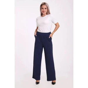 Брюки женские 663 "Jeans" жаккард (р-ры: 50-60) темно-синий Брюки женские 663 "Jeans" жаккард (р-ры: 50-60) темно-синий