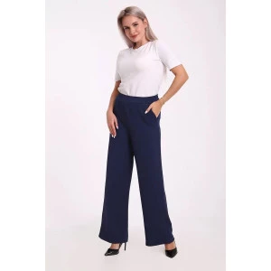Брюки женские 663 "Jeans" жаккард (р-ры: 50-60) темно-синий Брюки женские 663 "Jeans" жаккард (р-ры: 50-60) темно-синий