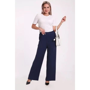 Брюки женские 663 "Jeans" жаккард (р-ры: 50-60) темно-синий Брюки женские 663 "Jeans" жаккард (р-ры: 50-60) темно-синий