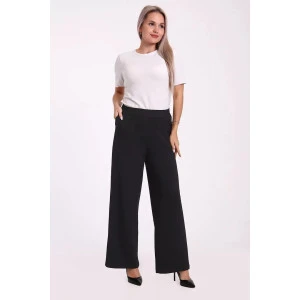Брюки женские 663 "Jeans" жаккард (р-ры: 50-60) черный Брюки женские 663 "Jeans" жаккард (р-ры: 50-60) черный