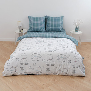 Постельное белье поплин "Банни" (последний размер) 2-сп.евр