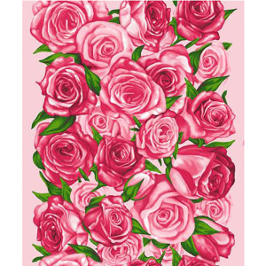 Полотенце кухонное вафельное полотно "Праздничный букет" (последний размер) 45х60