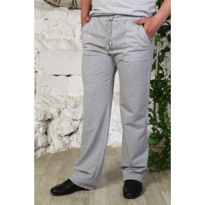 Мужские брюки 902а футер (р-ры: 44-58) серый