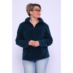 Толстовка женская "Джулия" флис (последний размер) изумруд 58,66,70 Толстовка женская "Джулия" флис (последний размер) изумруд 58,66,70