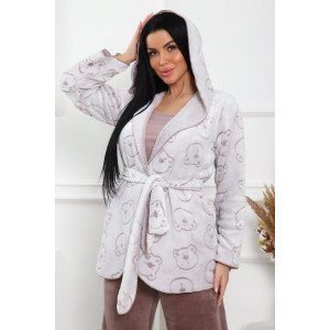 Костюм двойка женский "Милаша" велсофт (последний размер) какао 52