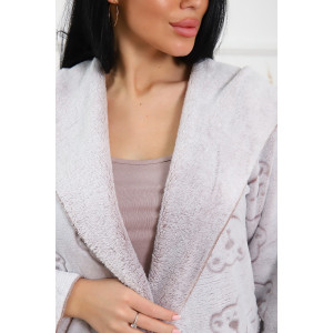 Костюм двойка женский "Милаша" велсофт (последний размер) какао 52