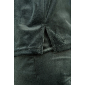 Костюм двойка женский "Домашний 2" 2252-В трикотаж (последний размер) темно-зеленый 60,62