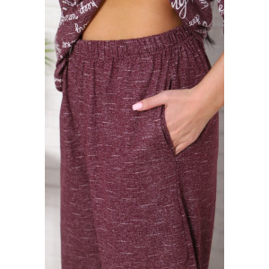 Костюм двойка женский "Джина-2" кулирка (последний размер) бордо-2 60,64