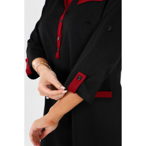 Платье женское №31789 академик (последний размер) черный 52 Платье женское №31789 академик (последний размер) черный 52