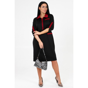 Платье женское №31789 академик (последний размер) черный 52 Платье женское №31789 академик (последний размер) черный 52