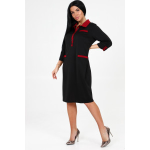 Платье женское №31789 академик (последний размер) черный 52 Платье женское №31789 академик (последний размер) черный 52