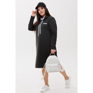 Платье женское П120/1 футер с лайкрой (последний размер) антрацит 50,56