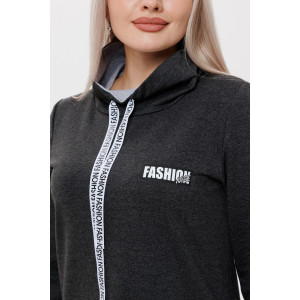 Платье женское П120/1 футер с лайкрой (последний размер) антрацит 50,56