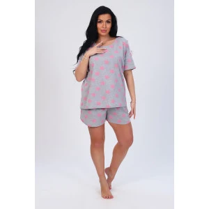 Костюм двойка женский №24755 кулирка (р-ры: 46-54) розовый Костюм двойка женский №24755 кулирка (р-ры: 46-54) розовый