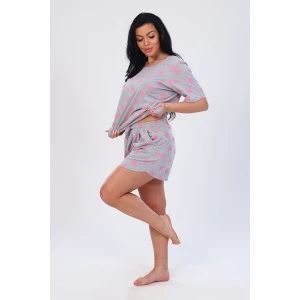 Костюм двойка женский №24755 кулирка (р-ры: 46-54) розовый Костюм двойка женский №24755 кулирка (р-ры: 46-54) розовый