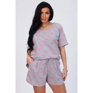 Костюм двойка женский №24755 кулирка (р-ры: 46-54) розовый Костюм двойка женский №24755 кулирка (р-ры: 46-54) розовый