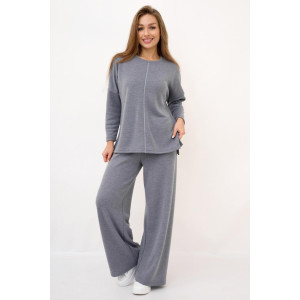 Костюм двойка женский "Вивьен С" ангора (р-ры: 44-62) серый Костюм двойка женский "Вивьен С" ангора (р-ры: 44-62) серый