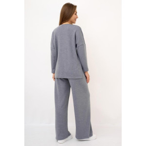 Костюм двойка женский "Вивьен С" ангора (р-ры: 44-62) серый Костюм двойка женский "Вивьен С" ангора (р-ры: 44-62) серый