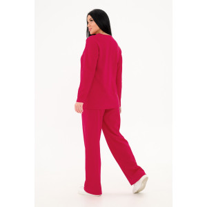 Костюм двойка женский 0670-64 креп (последний размер) фуксия 58,60 Костюм двойка женский 0670-64 креп (последний размер) фуксия 58,60