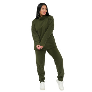 Костюм двойка женский 0672-65 флис (последний размер) хаки 46