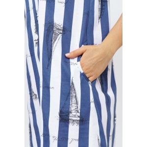 Халат женский 433 "Парус" кулирка (последний размер) синий 46 Халат женский 433 "Парус" кулирка (последний размер) синий 46