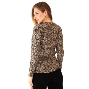 Лонгслив женский 1257 вискоза (последний размер) леопард 54 Лонгслив женский 1257 вискоза (последний размер) леопард 54