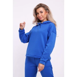 Костюм двойка женский №36863 трикотаж на меху (р-ры: 44-54) василек Костюм двойка женский №36863 трикотаж на меху (р-ры: 44-54) василек