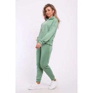 Костюм двойка женский №36863 трикотаж на меху (р-ры: 44-54) оливковый Костюм двойка женский №36863 трикотаж на меху (р-ры: 44-54) оливковый
