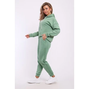 Костюм двойка женский №36863 трикотаж на меху (р-ры: 44-54) оливковый Костюм двойка женский №36863 трикотаж на меху (р-ры: 44-54) оливковый