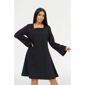 Платье женское П-043 джерси (р-ры: 44-54) черный Платье женское П-043 джерси (р-ры: 44-54) черный