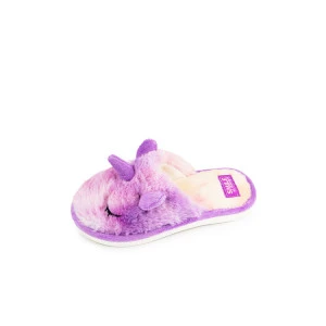 Тапки детские SM 353-043-07 эко-мех (р-ры: 30-35) фиолетовый Тапки детские SM 353-043-07 эко-мех (р-ры: 30-35) фиолетовый