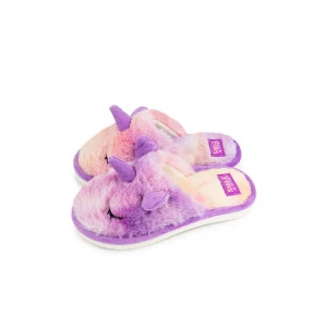 Тапки детские SM 353-043-07 эко-мех (р-ры: 30-35) фиолетовый Тапки детские SM 353-043-07 эко-мех (р-ры: 30-35) фиолетовый