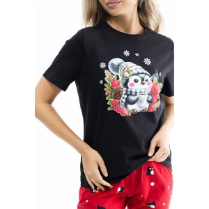 Костюм двойка женский 1470/4 кулирка (р-ры: 46-56) черный-красный Костюм двойка женский 1470/4 кулирка (р-ры: 46-56) черный-красный
