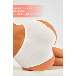 Трусы женские HoneyFormat 3978 хлопок стрейч (р-ры: 40-60) белый