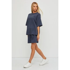 Костюм двойка женский РИКСЖ футер 2-х нитка (р-ры: S-XL) графит