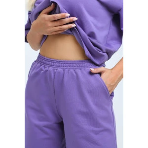 Костюм двойка женский РИКСЖ футер 2-х нитка (р-ры: S-XL) фиолетовый Костюм двойка женский РИКСЖ футер 2-х нитка (р-ры: S-XL) фиолетовый