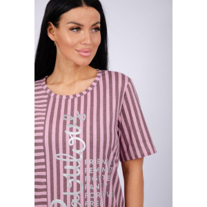 Туника женская "Манижа" кулирка (последний размер) полоса 50