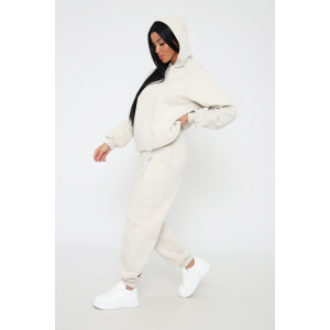 Костюм двойка женский №80041 футер 3-х нитка с начесом (последний размер) бежевый 50,56 Костюм двойка женский №80041 футер 3-х нитка с начесом (последний размер) бежевый 50,56